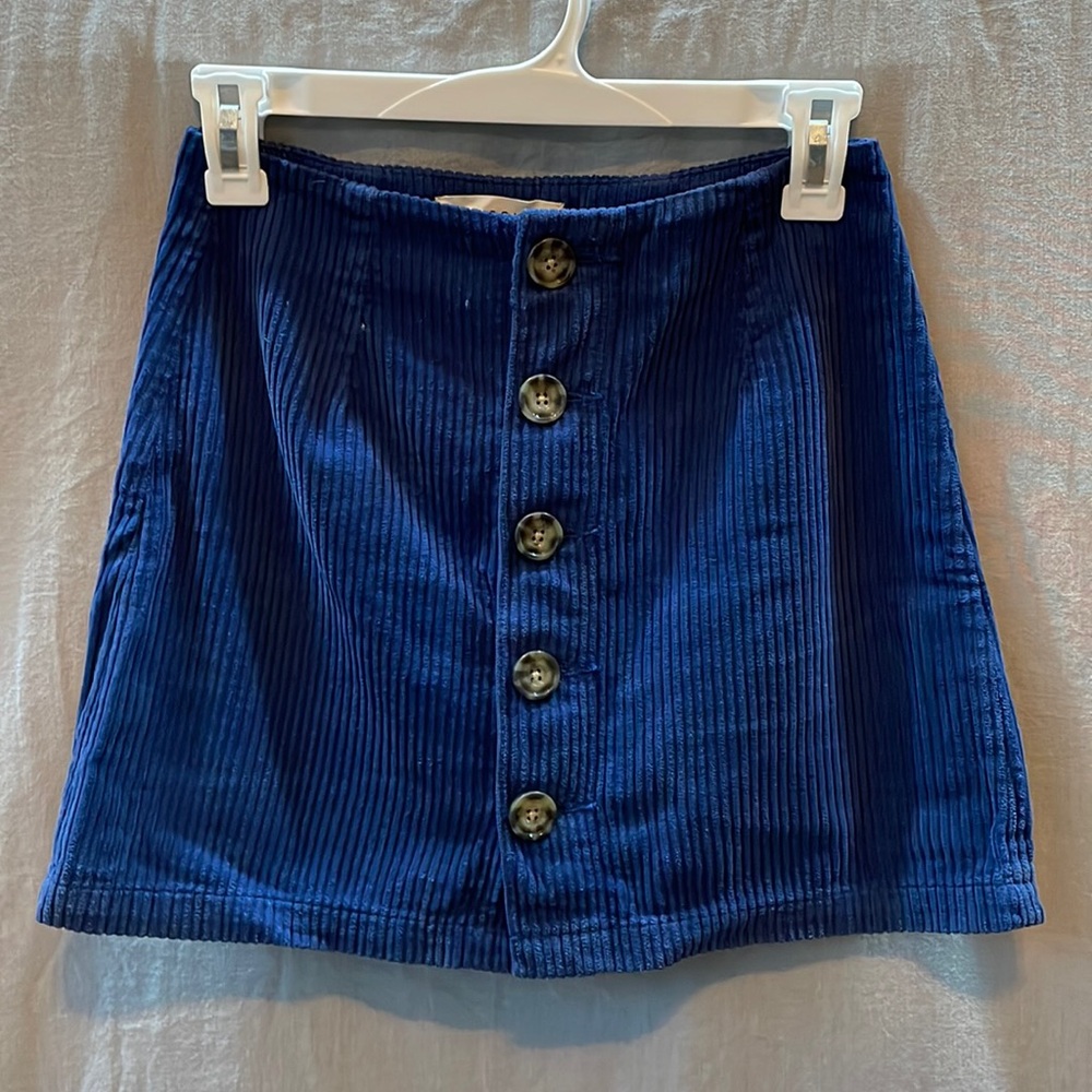 Pacsun Blue Suede Skirt